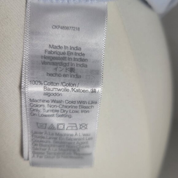 Madewell Blue Cotton Perfect Crewneck Casual Everyday Comfortable Tee Size XS - Picture 6 of 11